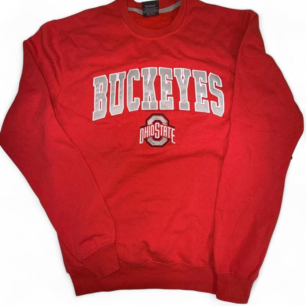 Ohio State Buckeyes Colosseum Crewneck Sweatshirt Red Size S NWT $60